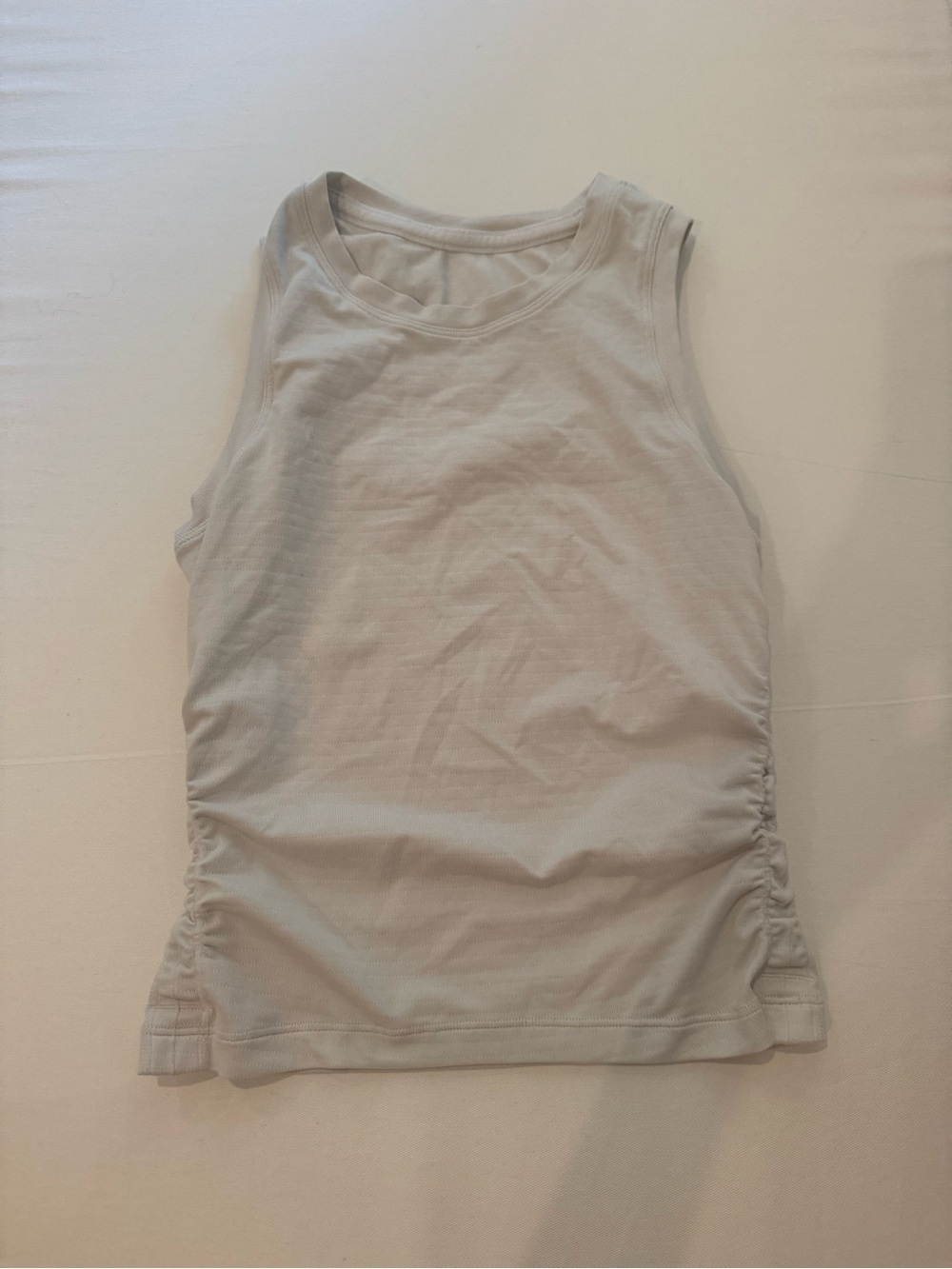 lululemon athletica Sleeveless Ruched Side Tank - Light Gray